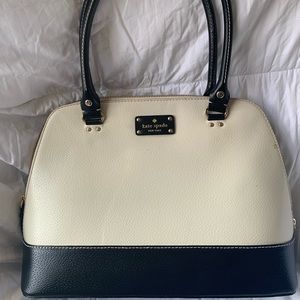 Kate Spade cream and black bag